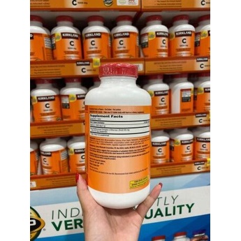 Viên Uống Bổ Sung Vitamin C 1000mg 500 viên Kirkland Signature của Mỹ