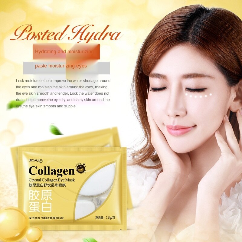 [Hàng mới về] Mặt Nạ Mắt BIOAQUA Bổ Sung Collagen Dưỡng Ẩm Và Làm Mờ Quầng Thâm | BigBuy360 - bigbuy360.vn
