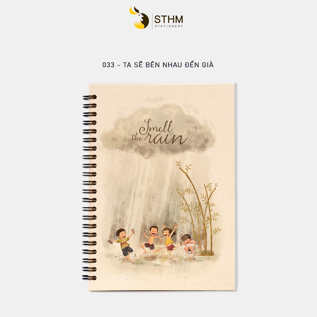 SMELL THE RAIN - Sổ tay bìa cứng - A5 - 037 - STHM stationery