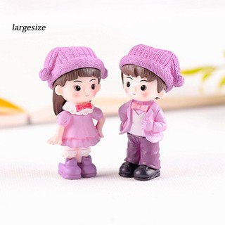 Set 2 tượng bé trai bé gái trang trí không gian DIY