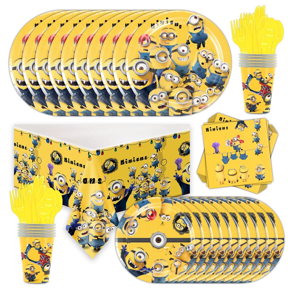 Phụ Kiện Trang Trí Tiệc Sinh Nhật Chủ Đề Minion Đáng Yêu