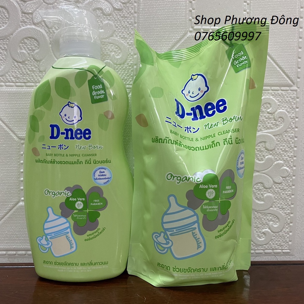 Nước rửa bình sữa Dnee Organic 620ml