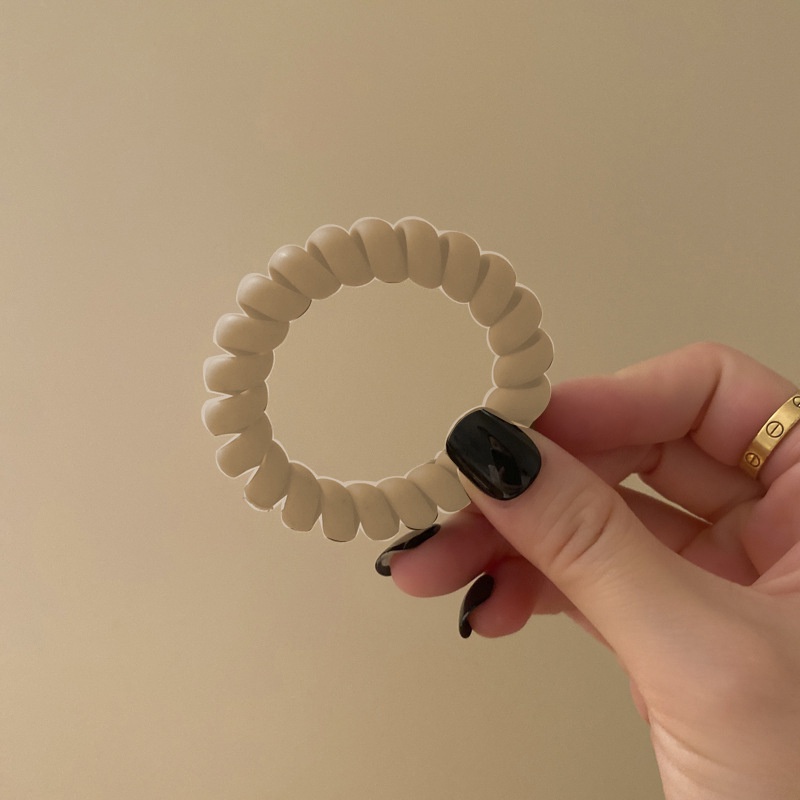 Dây buộc tóc cao su mặt nhám liền mạch thời trang mùa thu cho nữ