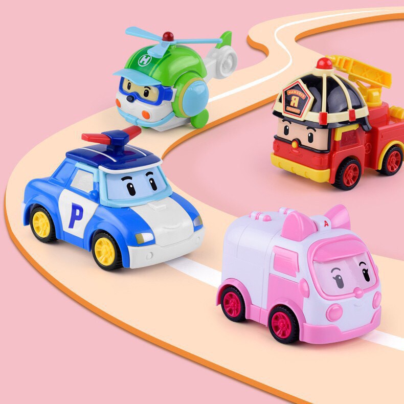 Bộ 6 xe biến hình Poli - phim hoạt hình Poli và những người bạn