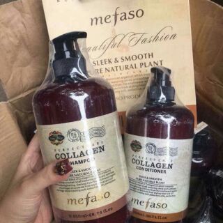Cặp dầu gội xả Colagen mefaso