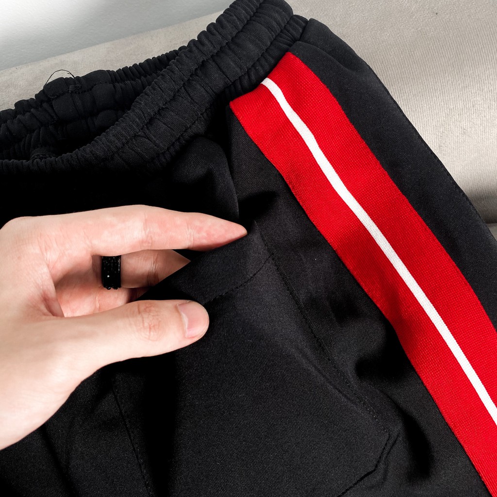 [Mã SKAMA06 giảm 8% TỐI ĐA 50K đơn250K] Quần short Palm Angle sọc đỏ , quần short nam unisex , MSW Town | BigBuy360 - bigbuy360.vn