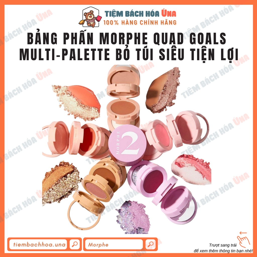 Bảng phấn Morphe QUAD GOALS MULTIPALETTE bỏ túi siêu tiện lợi