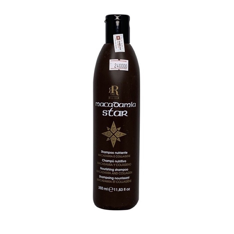 Dầu Gội Chăm Sóc , Phục Hồi , Tái Tạo Tóc RR Line MACADAMIA STAR 350ml