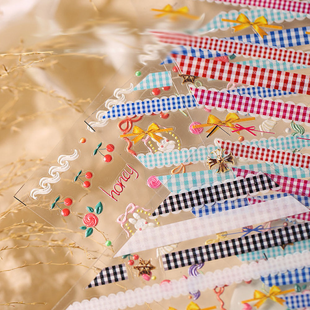 [Hàng mới về] Hình dán móng 3D trang trí nghệ thuật dễ thương phong cách Nhật Bản