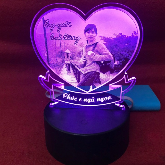 Đèn ngủ 3D, Đèn ngủ khắc theo yêu cầu, đèn ngủ trang trí,