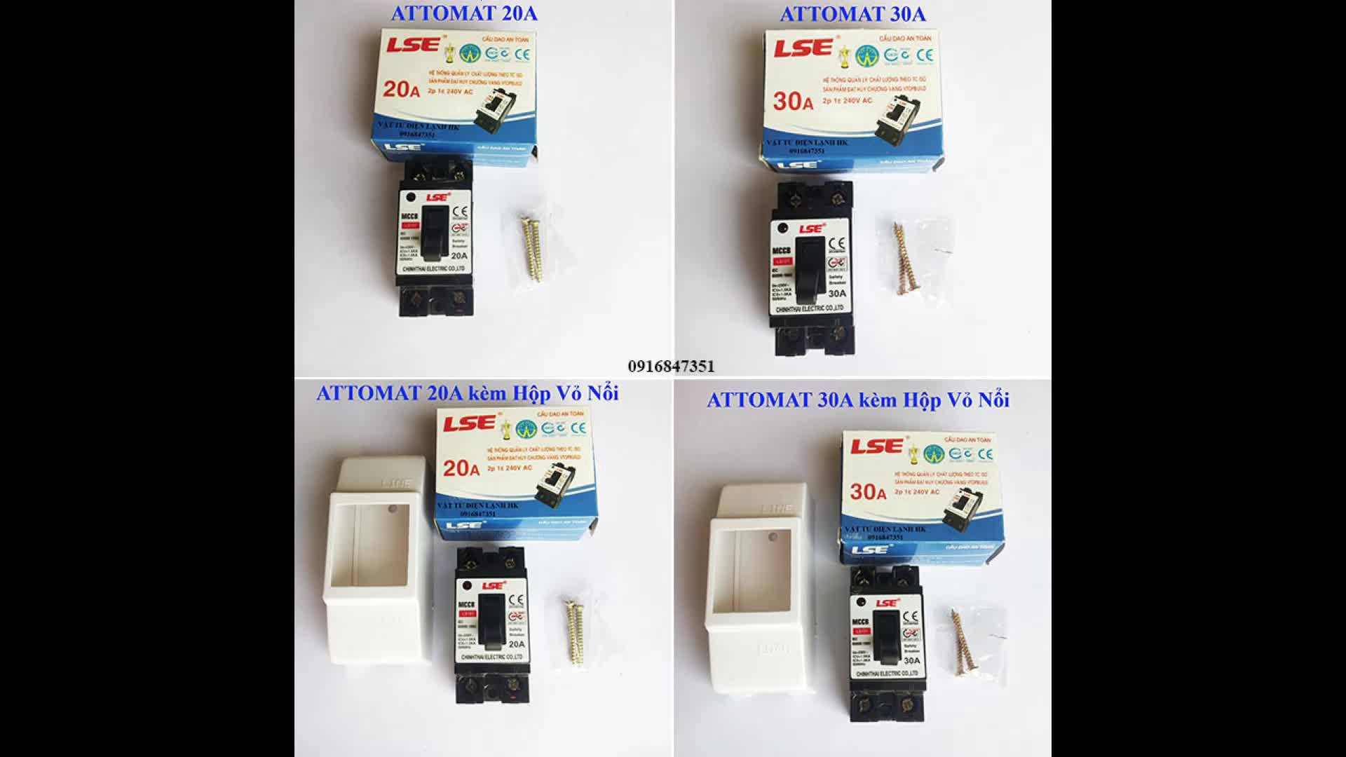 Cầu dao aptomat LSE HMC 20A 30A kèm vỏ - không vỏ - Át LS101 - Attomat MCCB - Cầu dao an toàn Atomat | BigBuy360 - bigbuy360.vn
