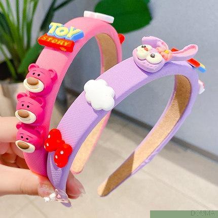 Cài tóc mềm chống trượt họa tiết hoạt hình dễ thương cho bé gái