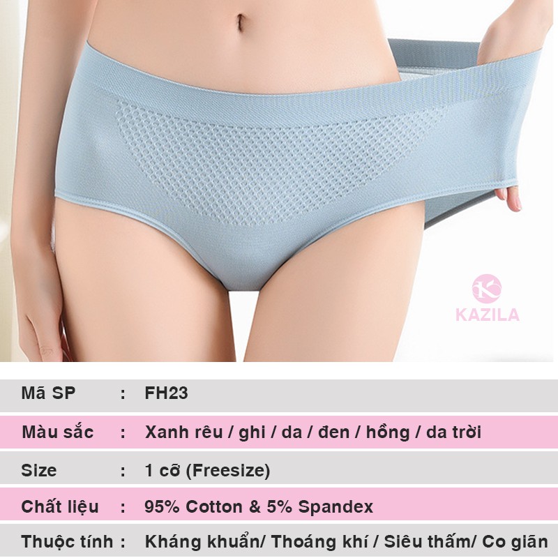 Quần lót nữ cotton cao cấp tổ ong freesize , quần lót nâng mông co giãn 4 chiều Kazila FH23 | WebRaoVat - webraovat.net.vn