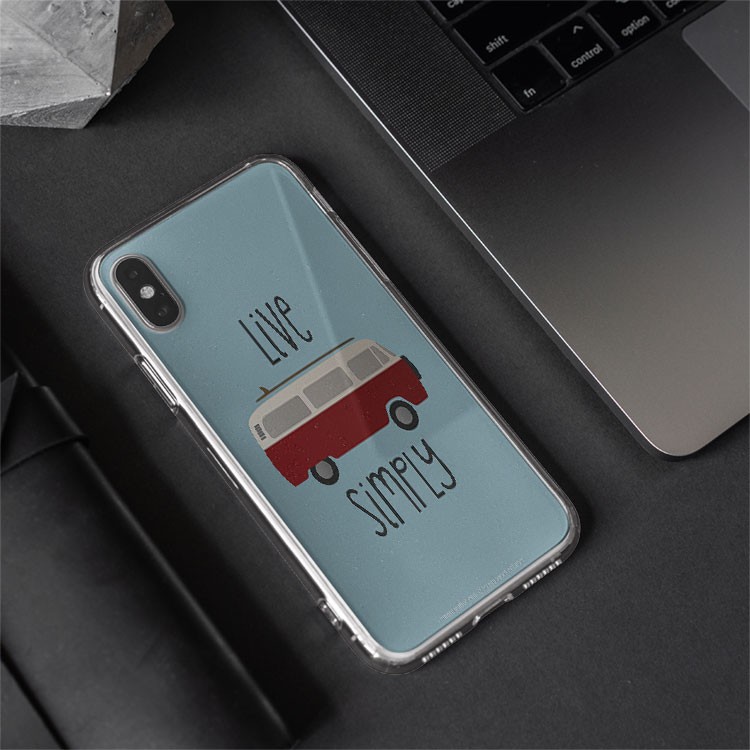 Ốp Lưng Quote Life simple hình oto bus nền xanh Iphone 7/7Plus/8/8Plus/X/Xs/Xs Max/11/11 Promax/12/12 Promax TXT20210133