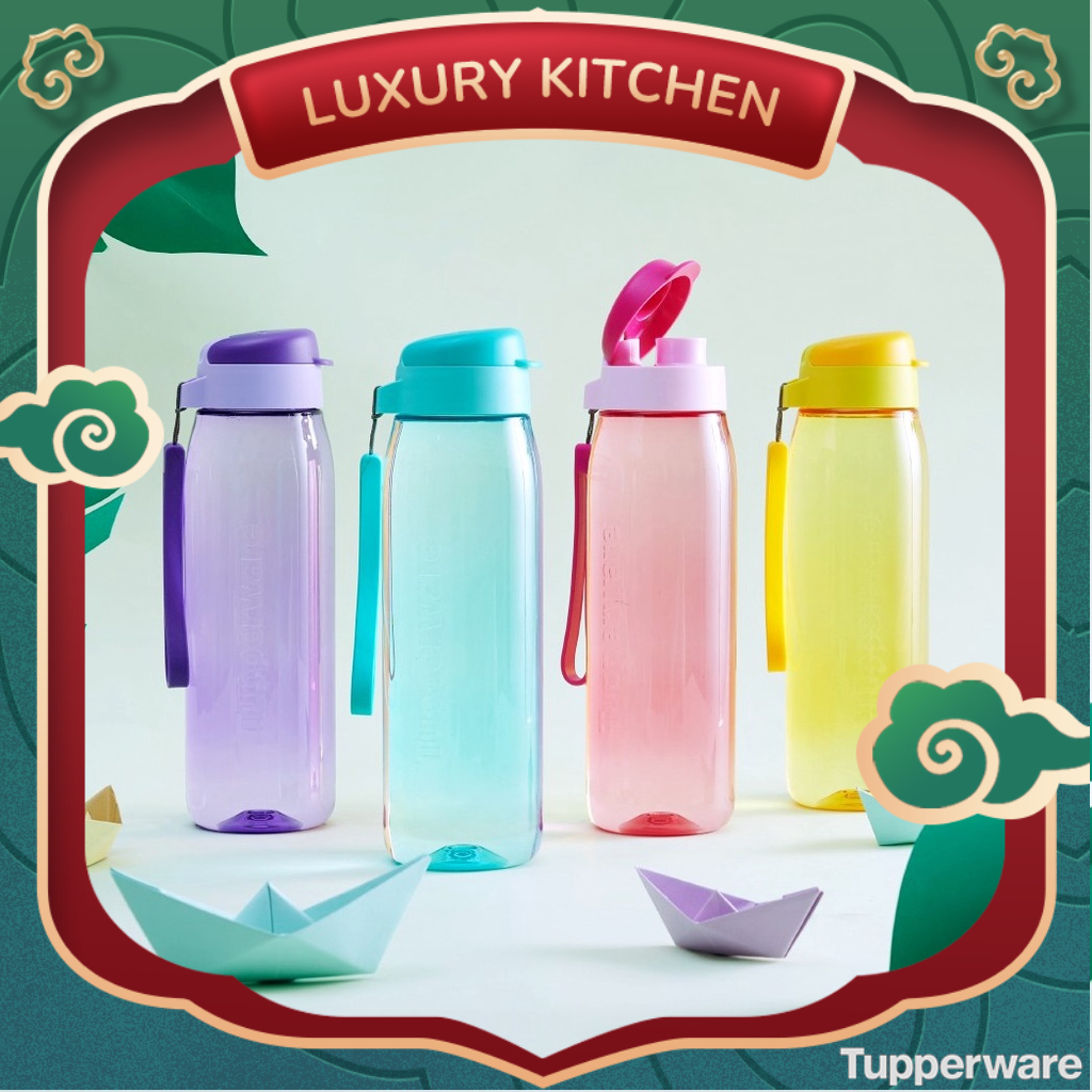 (Màu Mới) Bình nước Tupperware Lohas Flask 750ml - Bình chịu nhiệt nước sôi, trong suốt mang đi làm, thể dục thể thao