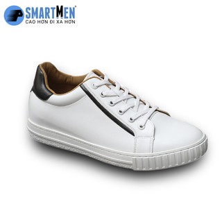 Giày tăng chiều cao thể thao Smartmen GD750-T Trắng
