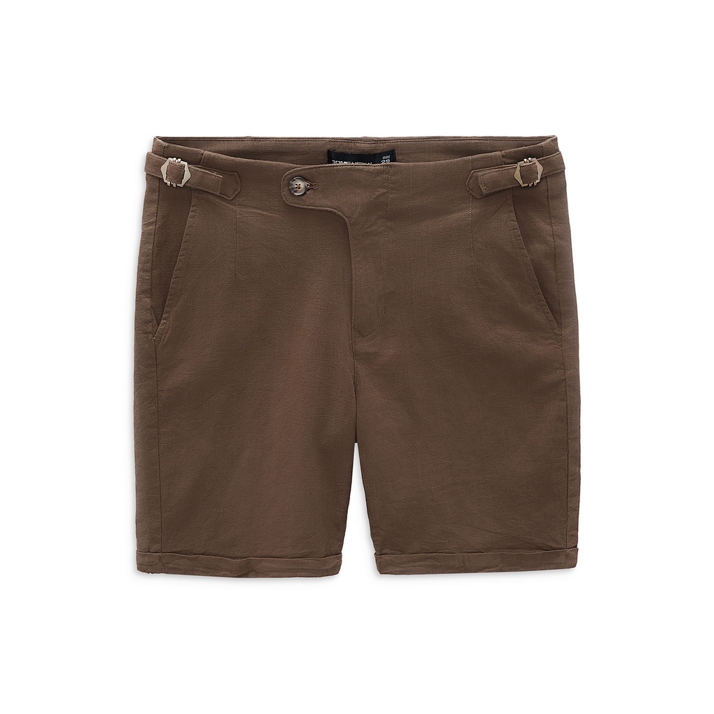Quần Short Nam Linen Side Tab , Chất Vải Linen Thoải Mái , QD003608 ,SOMEOW