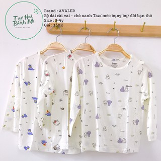 Bộ dài cài vai avaler - size 3-4 tuổi - 3 mẫu