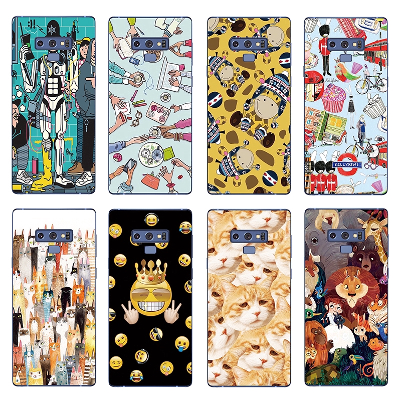 Ốp điện thoại TPU họa tiết biểu tượng cảm xúc dành cho Samsung Note 9 8/S8 S9 Plus