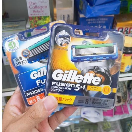 Vỉ 8 lưỡi dao cạo râu Gillette Nhật Bản