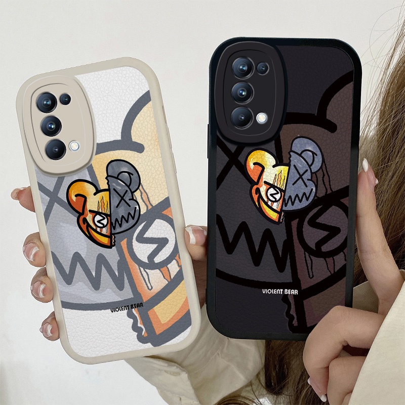 Ốp Lưng OPPO Reno 5 4G/5G Silica Gel Da Cừu Dòng Gấu Papa Ốp Lưng Mềm Ốp Lưng Điện Thoại Bảo Vệ Máy Ảnh Nam Nữ Hoạt Hình Dễ Thương Mới