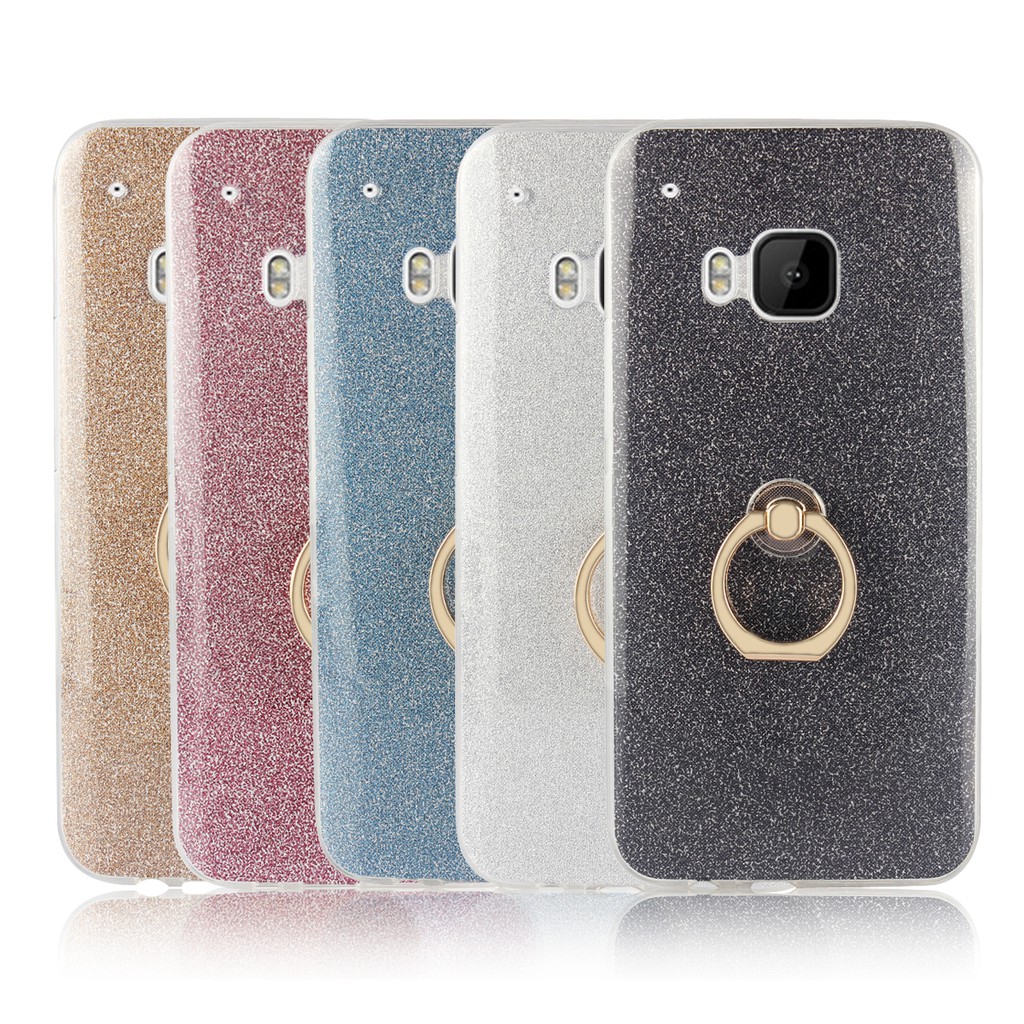 Ốp điện thoại màu sắc đơn giản có nhẫn đỡ đứng tiện dụng dành cho HTC One M9