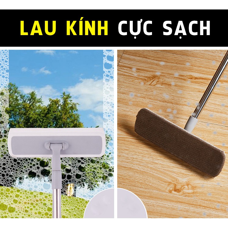 Cây lau kính đa năng gọn nhẹ thích hợp cho chung cư nhà cao tầng