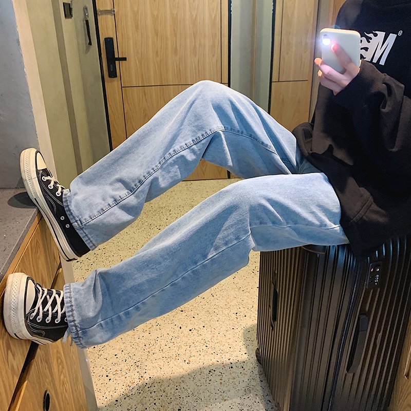 Quần jean nam baggy ống rộng suông đứng chất bò cao cấp PATADO SR01 hottrend 2022 | BigBuy360 - bigbuy360.vn