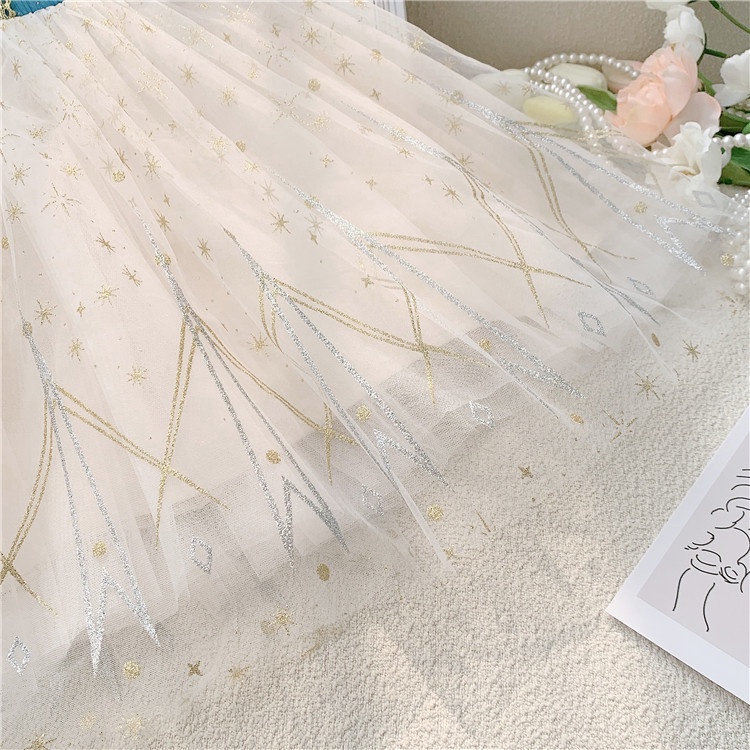 Princess Party Dress For Girls 2-10 Years Sequined Laser Tutu Dress