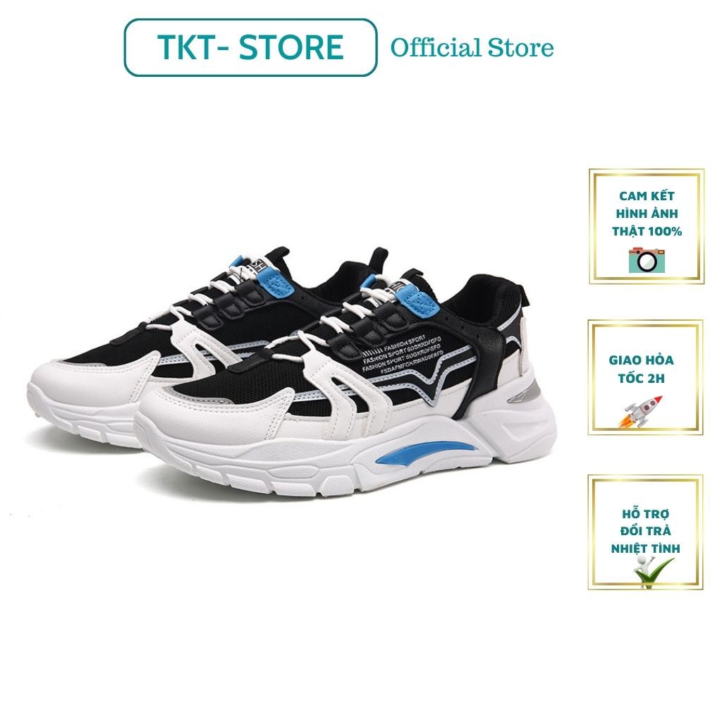 Giày Thể Thao Nam TKTMS42 Giày Sneaker Nam Phong Cách Hàn Quốc Kiểu Dáng Trẻ Trung Chính Hãng TKT STORE Size (39-43)