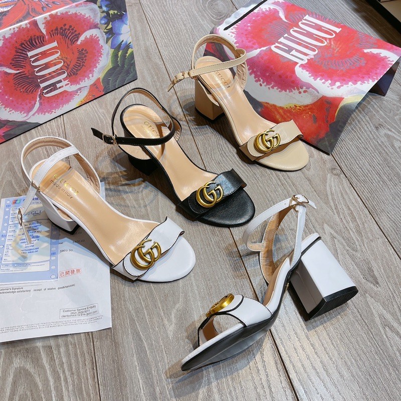 Sandal guci quai ngang gót trụ spsl fullbox