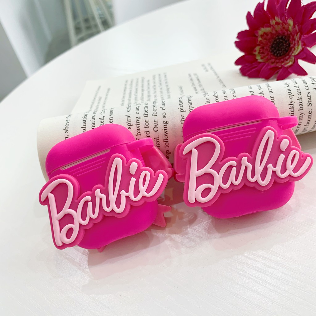 Vỏ Bảo Vệ Hộp Sạc Tai Nghe airpods 1 / 2 3 pro pro 2 1 / 2 3 pro Bằng silicone Mềm Hình Búp Bê barbie