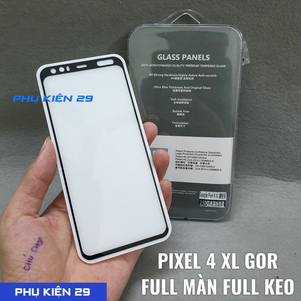 Dán kính cường lực FULL màn đen vuốt siêu mượt chống bám vân tay GOR