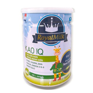 Sữa Royal Milk Kao IQ 900gr cho trẻ cao lớn hơn, thông minh hơn Hồng Trà Wonder