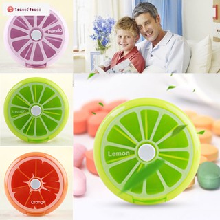 Hộp chia thuốc 7 ngày trong tuần hình lát chanh độc đáo tiện dụng