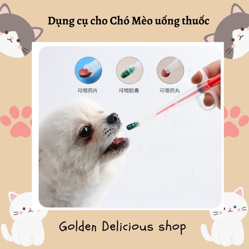 Dụng Cụ Cho Chó Mèo Uống Thuốc - Tiện Lợi - Nhanh Gọn - Dễ Sử Dụng - Không Gây Khó Chịu Cho Chó Mèo