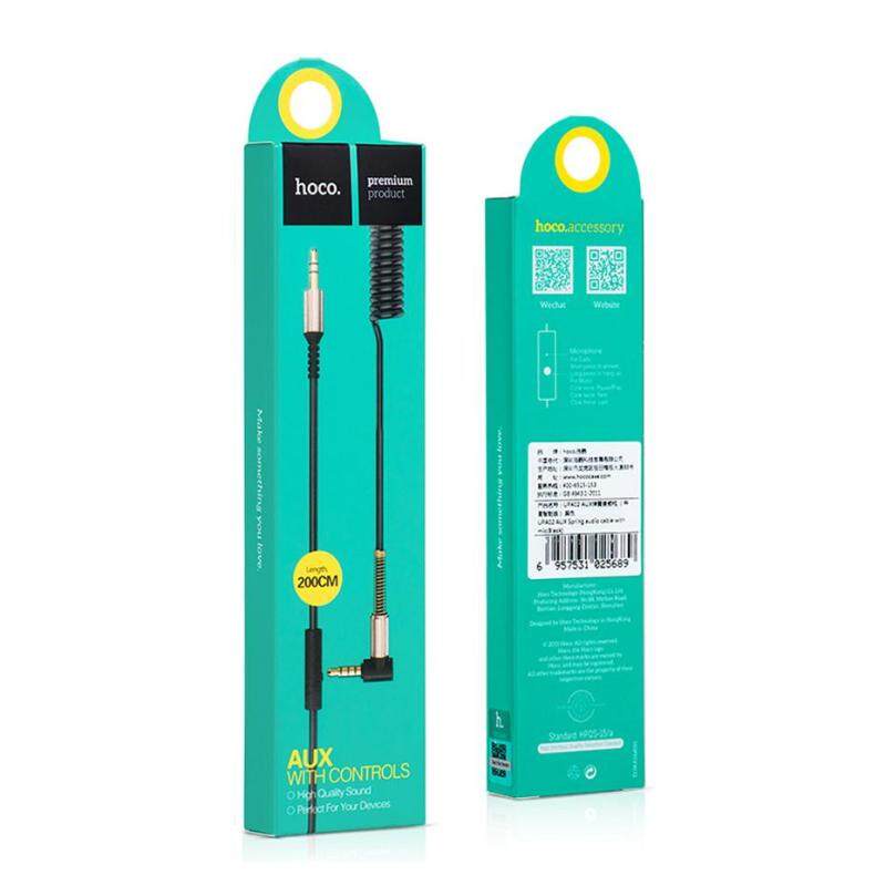 Dây cáp âm thanh HOCO AUX 90 độ 3.5mm - 3.5mm dài 2m đa năng tiện lợi dùng trên ô tô