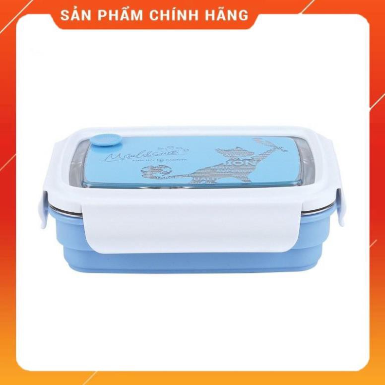 CHÍNH HÃNG -  Hộp đựng cơm 1 tầng giữ nhiệt lõi inox,Hộp đựng cơm văn phòng,khay đựng cơm inox 2 ngăn