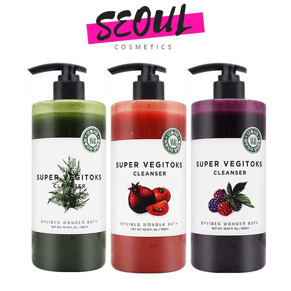 Sữa rửa mặt rau củ thải độc Wonder Bath Super Vegitoks Cleanser