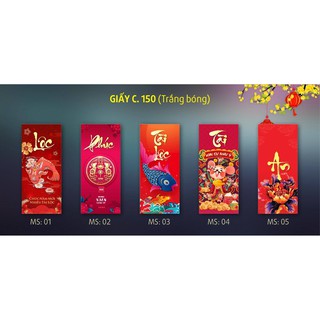 Combo 100 Bao Lì Xì Tết Canh Tý 2020 Mix 10 Mẫu