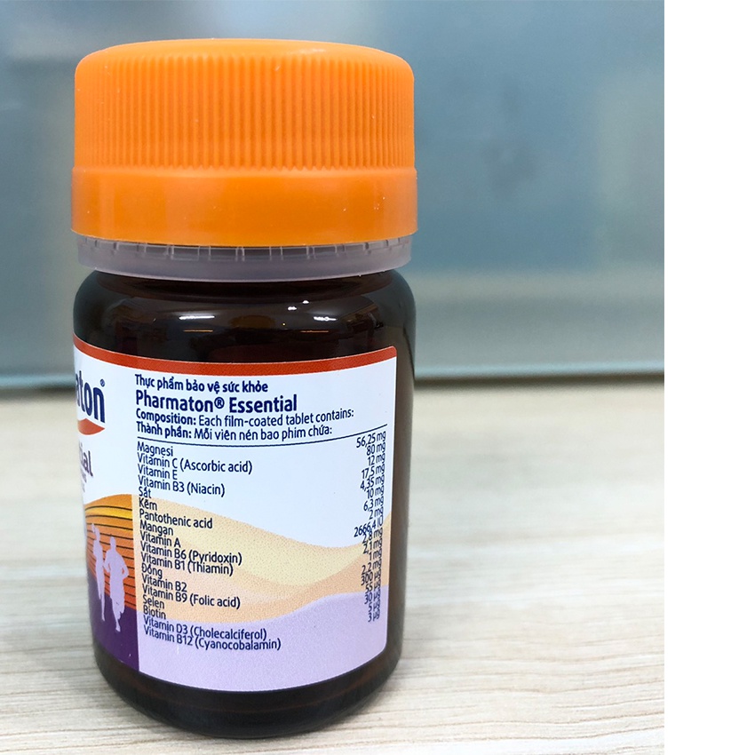 PHARMATON ESSENTIAL bổ sung vitamin hộp 30 viên , Gia hân