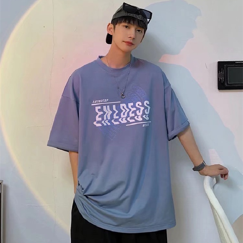 Áo Thun Tay Ngắn Dáng Rộng In Họa Tiết Hoạt Hình Phong Cách Hip Hop Hàn Quốc Thời Trang Mùa Hè Cho Nam Và Nữ