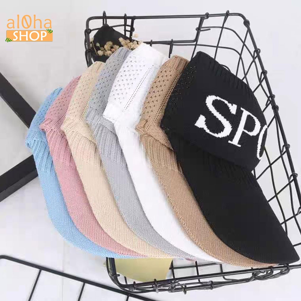 Nón chóp len - mũ lưỡi chai hở đầu thể thao Sport cá tính, năng động - al0ha Shop