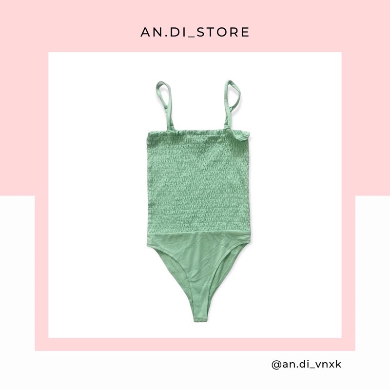 🔸Bodysuit thun smocking- F21 | BigBuy360 - bigbuy360.vn