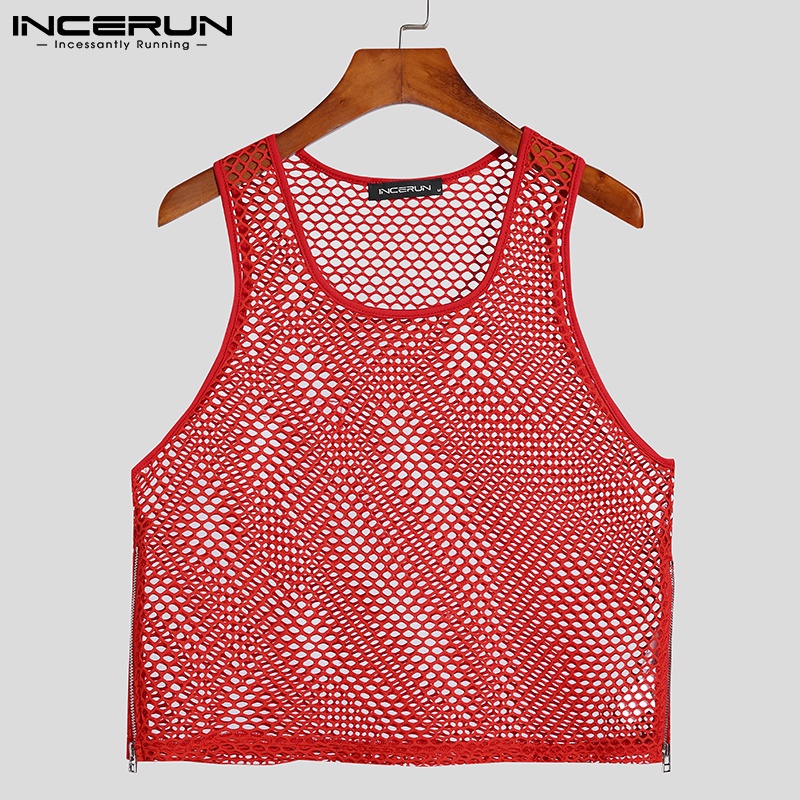 Áo thun INCERUN không tay sành điệu thời trang