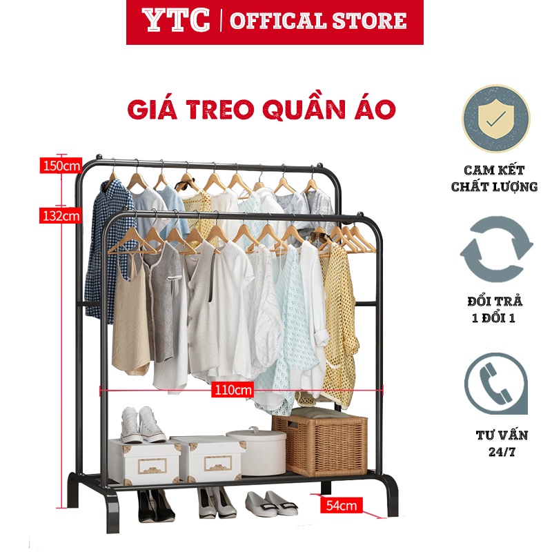 Giá treo quần áo Cao cấp thép cac bon. (KCU01)