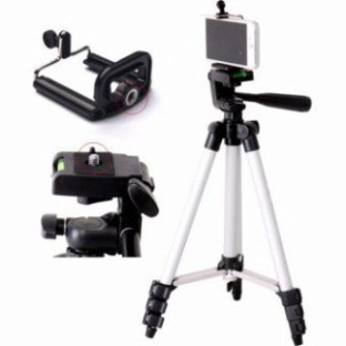 Giá đỡ điện thoại 3 chân chụp ảnh quay phim Tripod TF-3110 + Miếng kẹp điện thoại ~ THs sotre