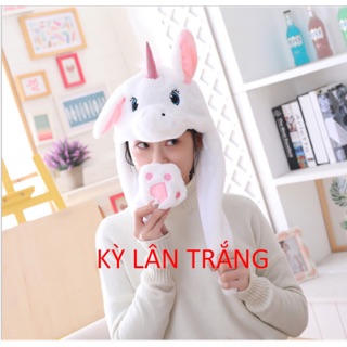 mũ tai thỏ giật giật vẫy tai