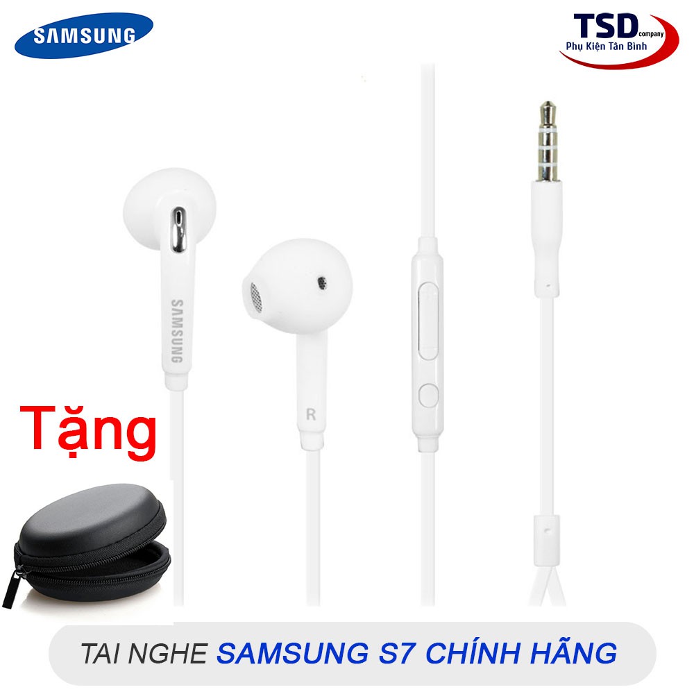 Combo Tai Nghe Samsung S7 Chính Hãng Tặng Kèm Bóp Đựng Mini