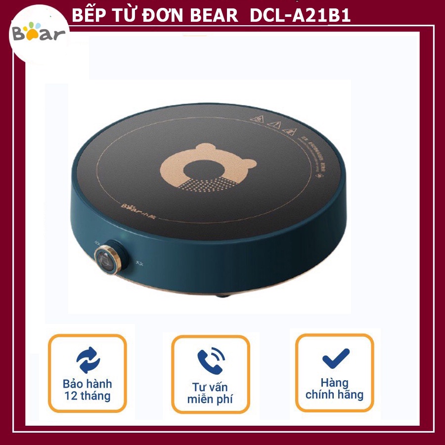 Bếp từ đơn Bear DCL- A21B1, công suất 2100W, chịu nhiệt độ cao, ngắt tự động, siêu an toàn - BẢO HÀNH 1 NĂM